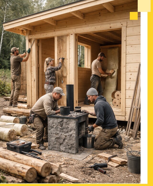 Купить баню под ключ в Копейске строительство монтаж отделка