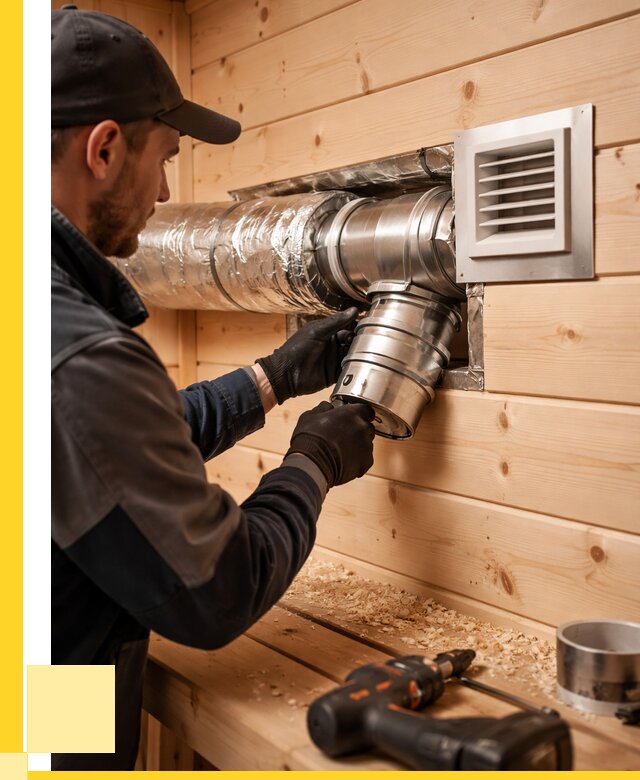 Монтаж вентиляции бани в Копейске от 12316 р. | ЭриданКпс