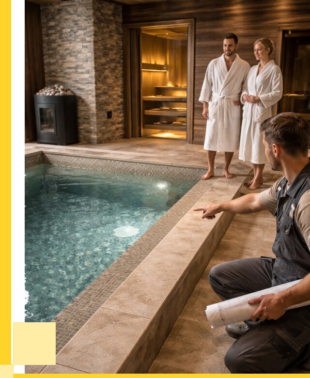 Проект бани с бассейном под ключ в Копейске от 66710 р. | ЭриданКпс