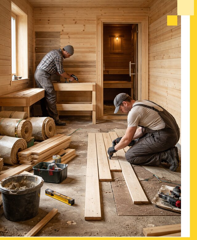 Индивидуальный проект бани с комнатой отдыха под ключ в Копейске