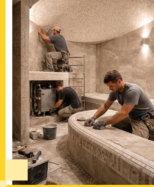 Монтаж хамамов под ключ в Копейске от 256575 р. ЭриданКпс