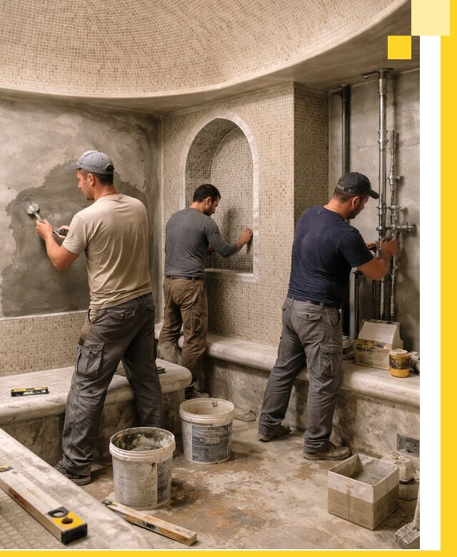 Профессиональный монтаж хамамов под ключ в Копейске с гарантией