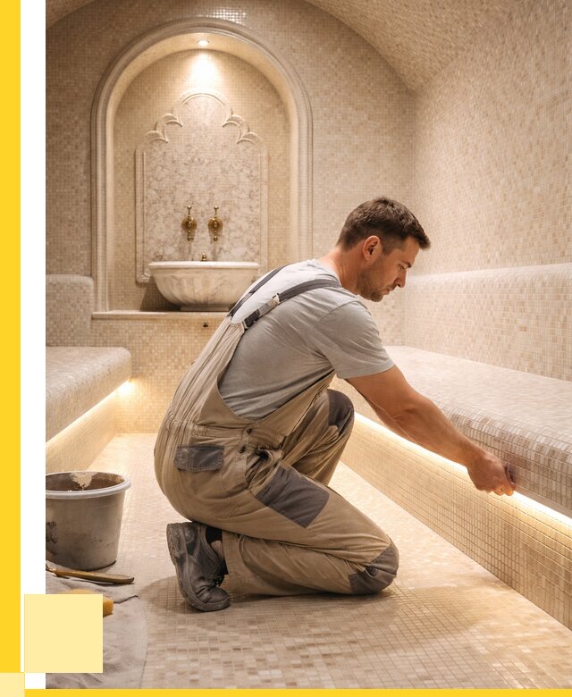 Отделка хамамов под ключ в Копейске от 5645 р. | ЭриданКпс