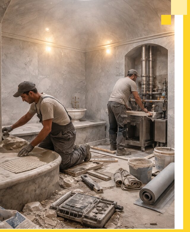 Строительство турецких бань хаммам под ключ в Копейске