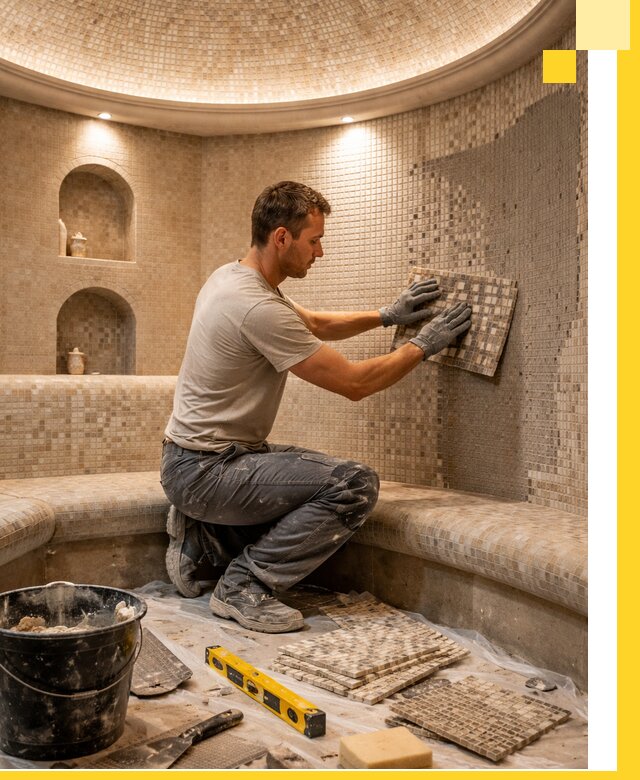 Устройство и монтаж домашнего хамама под ключ в Копейске