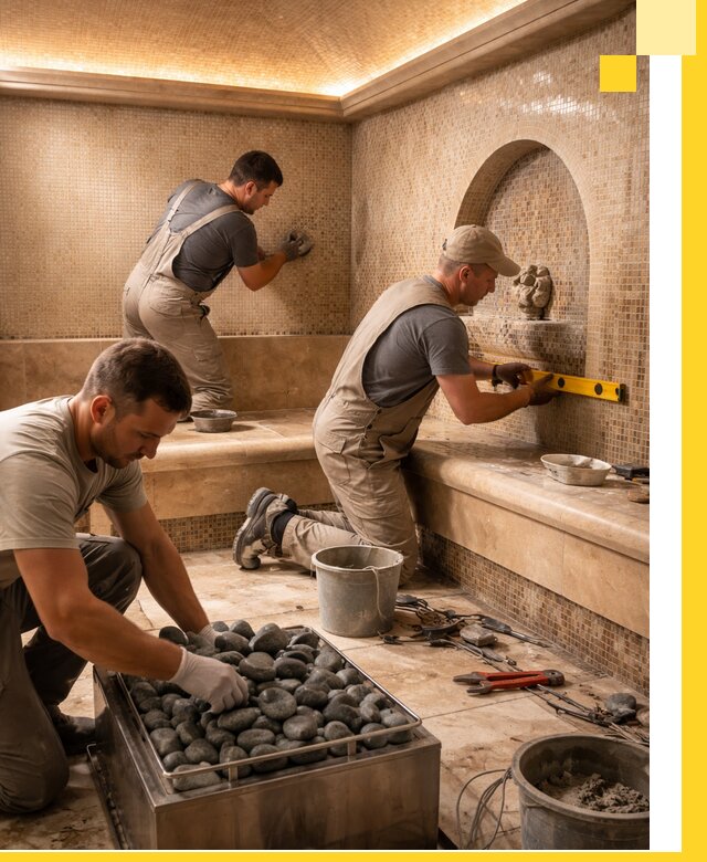 Проектирование и строительство хамама и сауны в Копейске