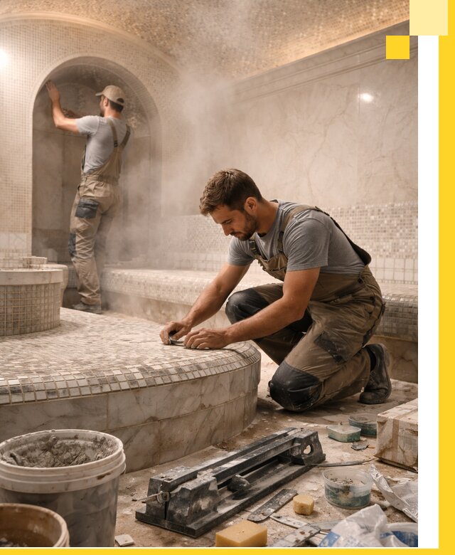 Профессиональный дизайн хамама и SPA под ключ в Копейске