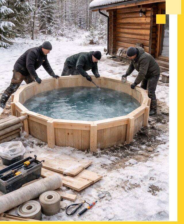 Изготовление и установка ледяных купелей под ключ в Копейске