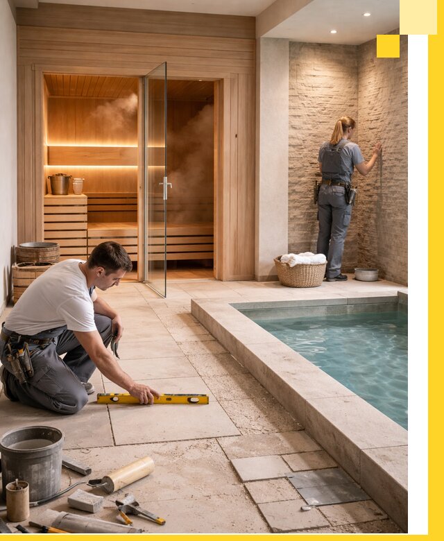 Комплексный дизайн и отделка интерьеров SPA под ключ в Копейске